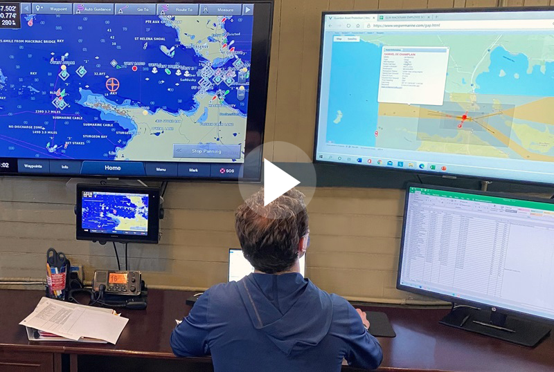 Maritimes Ops Center at Straits of Mackinac